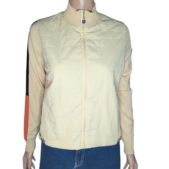 Jamie Sadock Size S Silk Blend Athletic Golf Tennis Athleisure Preppy Zip Jacket - Picture 1 of 10